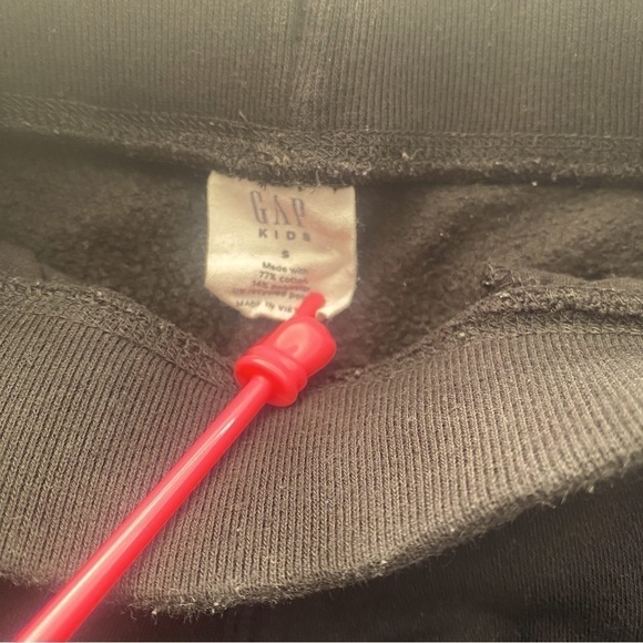Gap Kids Boys Joggers Black Size Small Gap Logo On Front Pockets & Drawstring - Picture 3 of 4